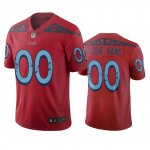 Tennessee Titans Custom Red Vapor Limited City Edition Jersey