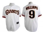 mlb san francisco giants #9 williams white jerseys [m&n 1989]