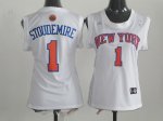 women jersey new york knicks #1 stoudemire white nba jerseys