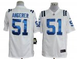 nike nfl indianapolis colts #51 angerer white cheap jerseys [gam