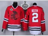 NHL Chicago Blackhawks #2 Duncan Keith Red(Red Skull) 2015 Stanl
