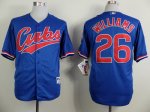 mlb chicago cubs #26 williams blue 1994 m&n jerseys