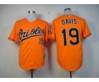 mlb baltimore orioles #19 davis orange jerseys