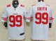nike nfl san francisco 49ers #99 smith white jerseys [nike limit