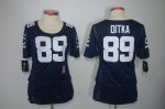 nike women nfl chicago bears #89 mike ditka blue [breast cancer