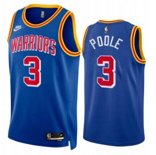 Men\'s Golden State Warriors #3 Jordan Poole Royal jerseys
