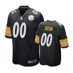 Pittsburgh Steelers #00 Custom Black Nike Game Jersey - Men's