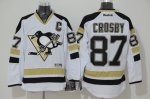 Men Pittsburgh Penguins #87 Sidney Crosby White 2014 Stadium Series Autographed Stitched NHL Jersey