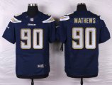 nike san diego chargers #90 mathews blue elite jerseys