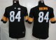 nike youth nfl pittsburgh steelers #84 brown black jerseys