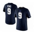 nike nfl dallas cowboys #9 tony romo pride name number t-shirt blue