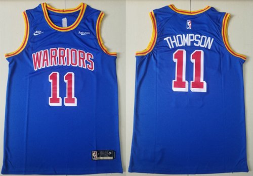 Men\'s Golden State Warriors #11 Klay Thompson Royal Jerseys