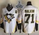 Men Pittsburgh Penguins #71 Evgeni Malkin White CCM Throwback 2017 Stanley Cup Finals Champions Stitched NHL Jersey