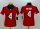Women NFL Houston Texans #4 Deshaun Watson Nike Red 2017 Draft Pick Vapor Untouchable Limited Jerseys
