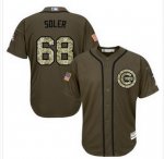 mlb majestic chicago cubs #68 jorge soler green salute to service jerseys