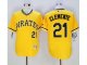 mlb pittsburgh pirates #21 roberto clemente majestic gold flexbase authentic collection cooperstown jerseys