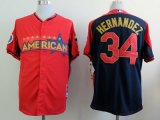 mlb seattle mariners #34 hernandez red-blue [2014 all star jerse