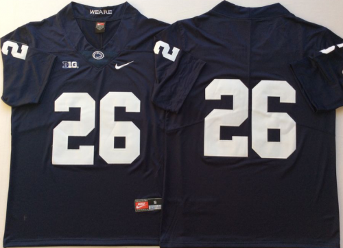 Men\'s Youth Penn State Nittany Lions Blue #26 Saquon Barkley Colleges Jersey