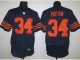 nike nfl chicago bears #34 payton elite blue [orange number]