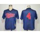 mlb minnesota twins #4 paul molitor m&n blue 1996 jerseys