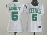 women nba jerseys boston celtics #5 garnett white cheap jersey