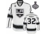 nhl los angeles kings #32 quick white and black [2012 stanley cu