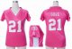 nike women nfl san francisco 49ers #21 frank gore pink [draft hi