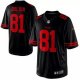 nike san francisco 49ers #81 boldin black [nike Limited]