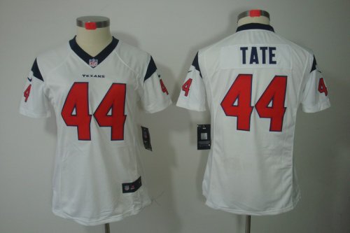 nike women nfl houston texans #44 tate white [nike limited]