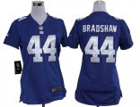nike women nfl new york giants #44 bradshaw blue jerseys