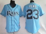 Baseball Jerseys tampa bay rays #23 pena lt blue