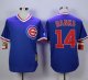 mlb chicago cubs #14 ernie banks blue cooperstown stitched jerseys