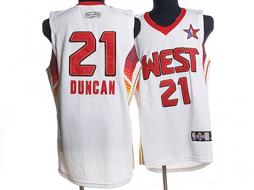 Basketball Jerseys 2009 all star #21 duncan whtie