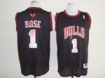 nba jerseys chicago bulls #1 rose black(fashion embroidered)chea