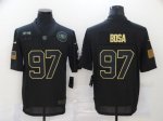 Football San Francisco 49ers #97 Nick Bosa Stitched Black 2020 Salute To Service Limited Jersey