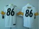 nike nfl pittsburgh steelers #86 ward white jerseys [game]