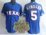 mlb jerseys texans rangers #5 kinsler blue