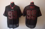nike nfl houston texans #99 watt black jerseys [lights out]