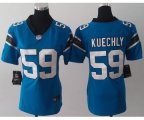 nike women nfl carolina panthers #59 kuechly blue jerseys