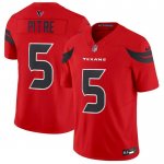 2024 New Houston Texans #5 Jalen Pitre Red Alternate F.U.S.E Vapor Football Stitched Jersey