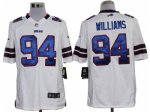 nike nfl buffalo bills #94 williams white jerseys [game]