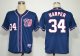 MLB washington nationals #34 harper dark blue cheap jerseys