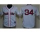youth mlb boston red sox #34 david ortiz white jerseys