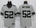 Men NFL Green Bay Packers #52 Clay Matthews Nike Grey Gridiron Gray II Limited Jersey