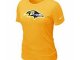 Women Baltimore Ravens Yellow T-Shirts