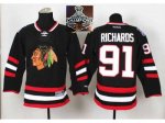NHL Chicago Blackhawks #91 Brad Richards Black 2015 Stanley Cup
