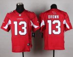 nike nfl arizona cardinals #13 brown elite red jerseys