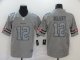 Football Tampa Bay Buccaneers #12 Tom Brady Limited Gray Team Logo Gridiron Jersey