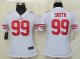 nike women nfl san francisco 49ers #99 smith white jerseys
