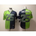 nike nfl seattle seahawks #25 sherman green-blue [Elite split]